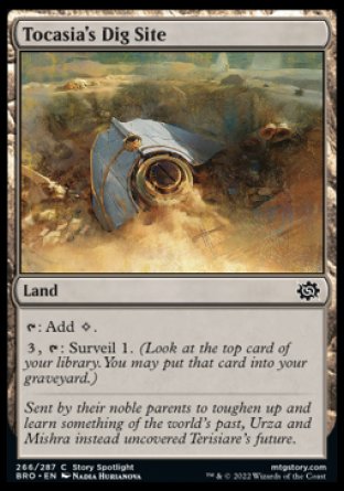(266) Magic The Gathering The Brothers' War Single: Tocasia's Dig Site Holo Common