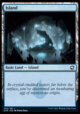 (266) Magic The Gathering Adventures in the Forgotten Realms Single: Island (V.1)  Land