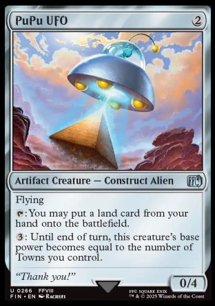 (266) Magic The Gathering Magic: The Gathering - FINAL FANTASY Single: PuPu UFO  Uncommon