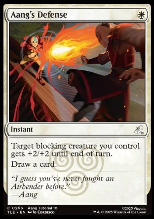(266) Magic The Gathering Magic: The Gathering | Avatar: The Last Airbender: Eternal Single: Aang's Defense (V.2) Holo Common