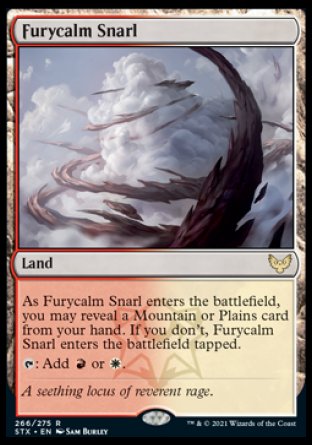 (266) Magic The Gathering Strixhaven: School of Mages Single: Furycalm Snarl  Rare