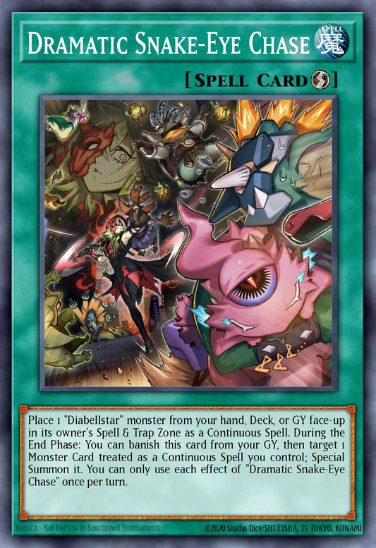 (062) YuGiOh TCG PHNI: Phantom Nightmare Single: Dramatic Snake-Eye Chase  Common