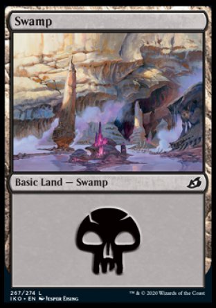 (267/274) Magic The Gathering Ikoria: Lair of Behemoths Single: Swamp (V.2)  Land