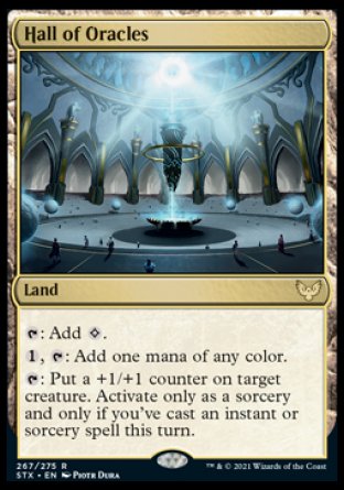 (267) Magic The Gathering Strixhaven: School of Mages Single: Hall of Oracles Holo Rare