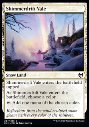 (267/285) Magic The Gathering Kaldheim Single: Shimmerdrift Vale Holo Common