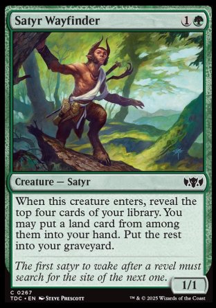 (267) Magic The Gathering Commander: Tarkir: Dragonstorm Single: Satyr Wayfinder  Common