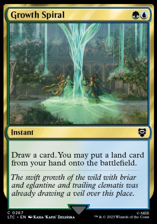 (267) Magic The Gathering Commander: The Lord of the Rings: Tales of Middle-earth Single: Growth Spiral  Common