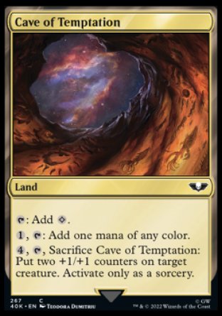 (267) Magic The Gathering Universes Beyond: Warhammer 40000 Single: Cave of Temptation  Common