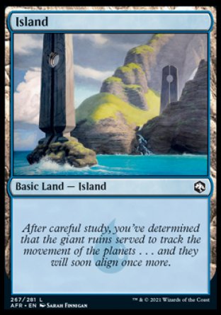 (267) Magic The Gathering Adventures in the Forgotten Realms Single: Island (V.2)  Land