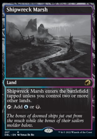 (267) Magic The Gathering Innistrad: Double Feature Single: Shipwreck Marsh  Rare