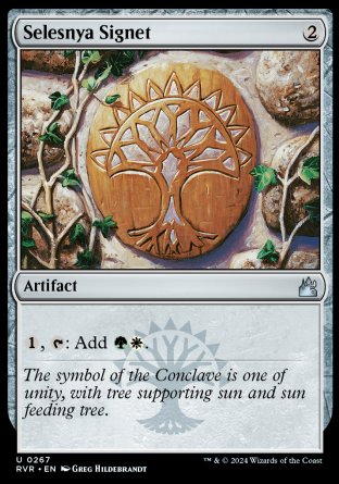 (267) Magic The Gathering Ravnica Remastered Single: Selesnya Signet  Uncommon