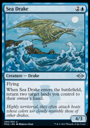 (268) Magic The Gathering Modern Horizons 2 Single: Sea Drake (V.1)  Uncommon