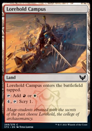 (268) Magic The Gathering Strixhaven: School of Mages Single: Lorehold Campus  Common