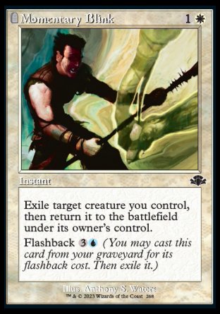 (268) Magic The Gathering Dominaria Remastered: Extras Single: Momentary Blink Holo Common