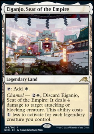 (268) Magic The Gathering Kamigawa: Neon Dynasty Single: Eiganjo, Seat of the Empire  Rare