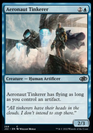 (268) Magic The Gathering Jumpstart 2022 Single: Aeronaut Tinkerer  Common
