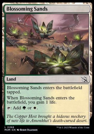 (268) Magic The Gathering March of the Machine Single: Blossoming Sands  Common