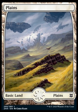 (268/280) Magic The Gathering Zendikar Rising Single: Plains (V.3)  Land