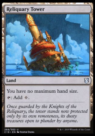 (268) Magic The Gathering Commander 2019 Single: Reliquary Tower  Uncommon