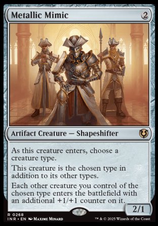(268) Magic The Gathering Innistrad Remastered Single: Metallic Mimic Holo Rare