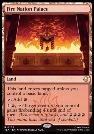 (268) Magic The Gathering Magic: The Gathering | Avatar: The Last Airbender: Promos Single: Fire Nation Palace  Rare