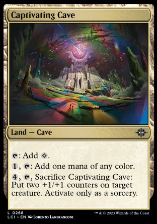 (268) Magic The Gathering The Lost Caverns of Ixalan Single: Captivating Cave Holo Land