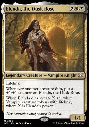 (268) Magic The Gathering Commander: The Lost Caverns of Ixalan Single: Elenda, the Dusk Rose  Mythic