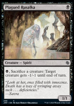(268) Magic The Gathering Jumpstart Single: Plagued Rusalka  Common