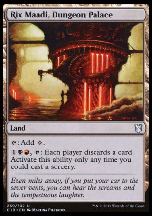 (269) Magic The Gathering Commander 2019 Single: Rix Maadi, Dungeon Palace  Uncommon