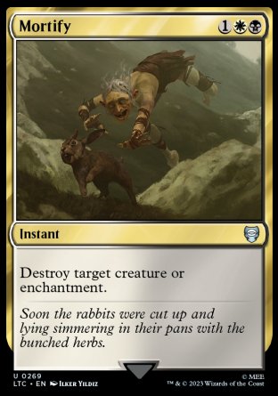 (269) Magic The Gathering Commander: The Lord of the Rings: Tales of Middle-earth Single: Mortify  Uncommon