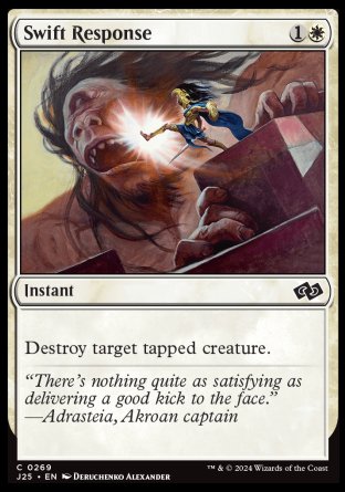 (269) Magic The Gathering Foundations Jumpstart Single: Swift Response  Common