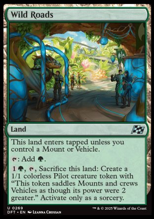 (269) Magic The Gathering Aetherdrift Single: Wild Roads  Uncommon