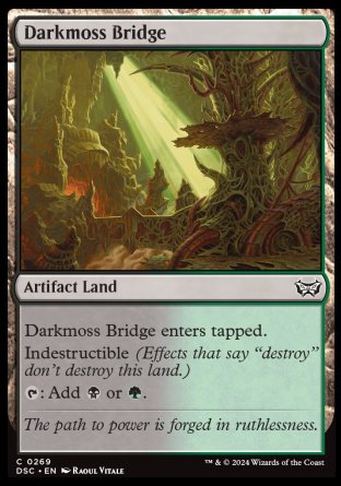 (269) Magic The Gathering Commander: Duskmourn: House of Horror Single: Darkmoss Bridge  Common