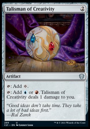 (269) Magic The Gathering Commander: Strixhaven Single: Talisman of Creativity  Uncommon