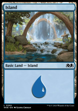(269) Magic The Gathering Wilds of Eldraine Single: Island (V.2) Holo Land