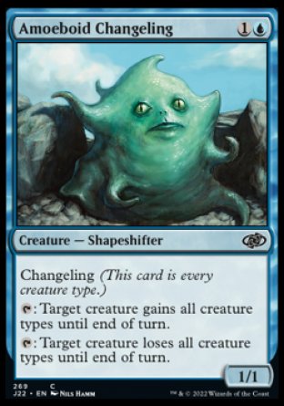 (269) Magic The Gathering Jumpstart 2022 Single: Amoeboid Changeling  Common