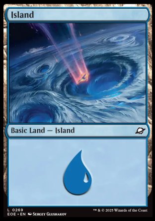 (269) Magic The Gathering Edge of Eternities Single: Island (V.2) Holo Land