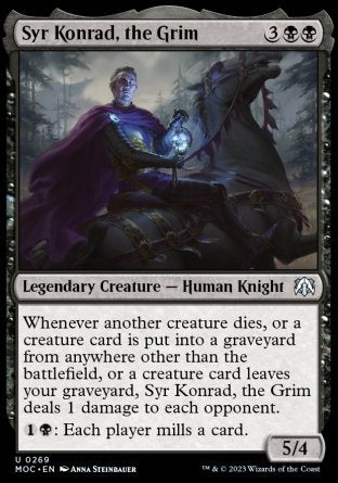 (269) Magic The Gathering Commander: March of the Machine Single: Syr Konrad, the Grim  Uncommon