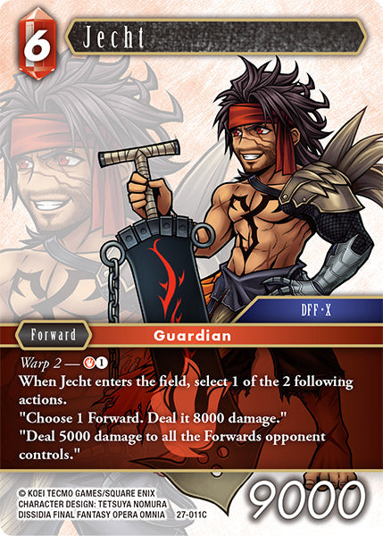 (011) Final Fantasy TCG Journey of Discovery Single: Jecht (27-011)  Common