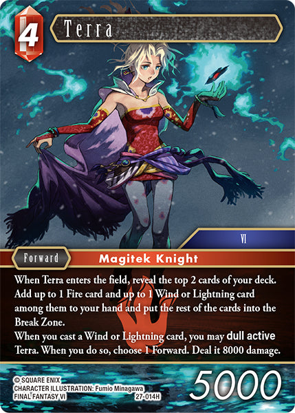 (014) Final Fantasy TCG Journey of Discovery Single: Terra (27-014) (V.1)  Hero