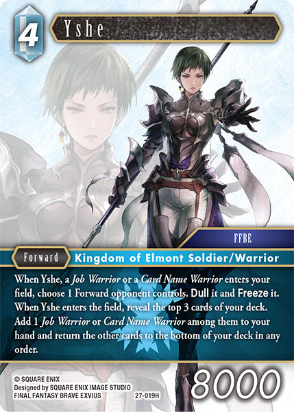 (019) Final Fantasy TCG Journey of Discovery Single: Yshe (27-019)  Hero