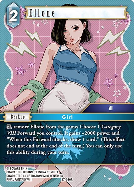 (020) Final Fantasy TCG Journey of Discovery Single: Ellone (27-020) (V.1)  Rare