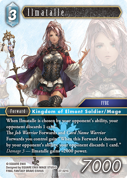 (021) Final Fantasy TCG Journey of Discovery Single: Ilmatalle (27-021)  Common