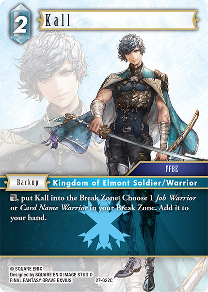 (022) Final Fantasy TCG Journey of Discovery Single: Kall (27-022)  Common