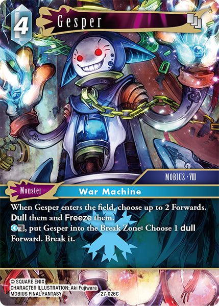 (026) Final Fantasy TCG Journey of Discovery Single: Gesper (27-026)  Common