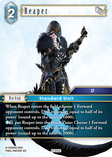 (033) Final Fantasy TCG Journey of Discovery Single: Reaper (27-033)  Common