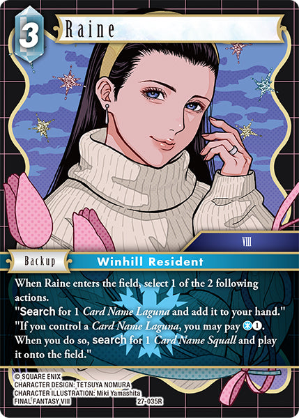(035) Final Fantasy TCG Journey of Discovery Single: Raine (27-035) (V.1)  Rare