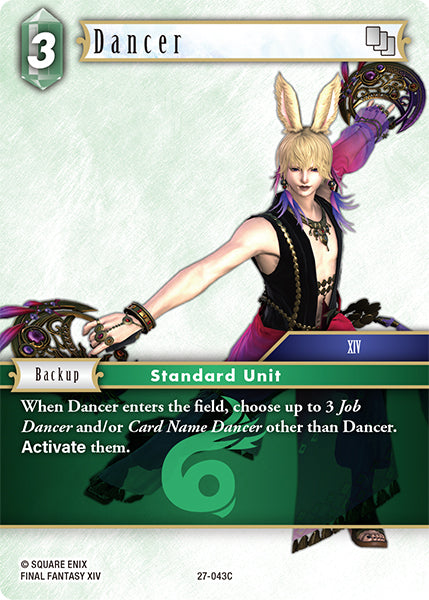 (043) Final Fantasy TCG Journey of Discovery Single: Dancer (27-043)  Common