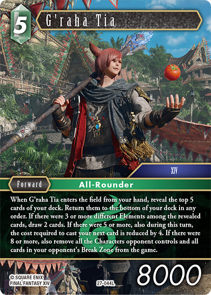 (044) Final Fantasy TCG Journey of Discovery Single: G'raha Tia (27-044)  Legend