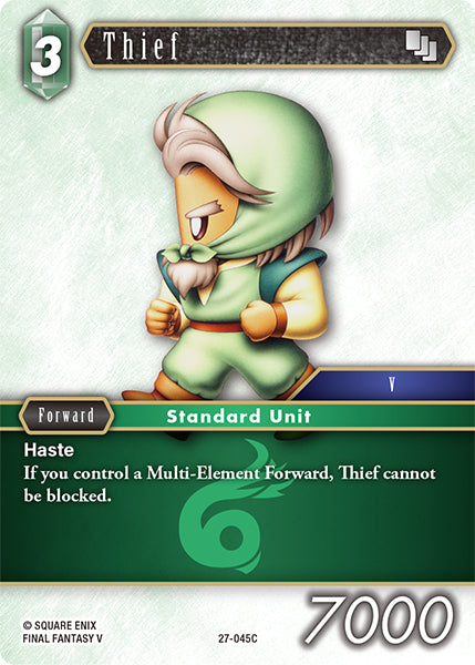 (045) Final Fantasy TCG Journey of Discovery Single: Thief (27-045)  Common